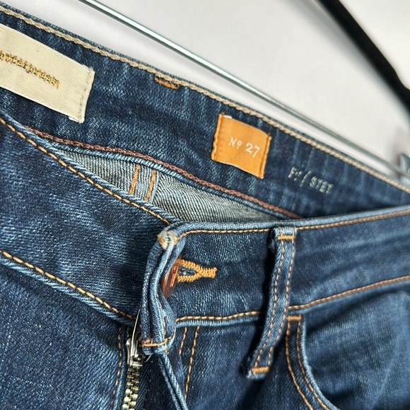 Pilcro and the Letterpress Blue Stet Cropped Jeans Size 27 - Picture 5 of 10